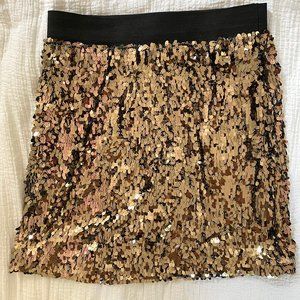 NWOT K Dash by Kardashian Gold Sequin Mini